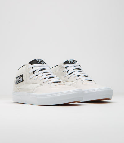 Vans Skate Half Cab Shoes - White / Black