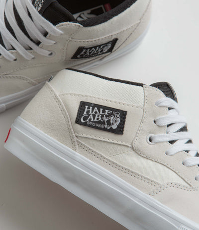 Vans Skate Half Cab Shoes - White / Black