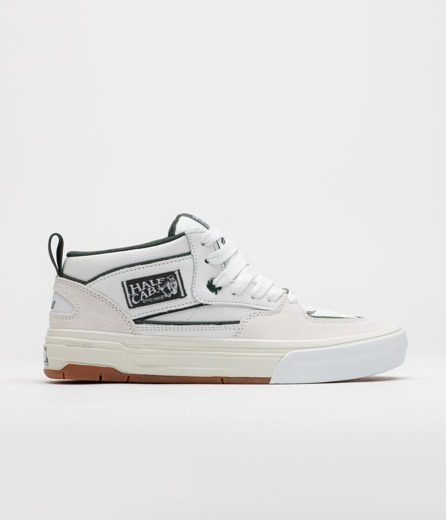 Vans Skate Half Cab Wafflecup Shoes - Una White / Gum