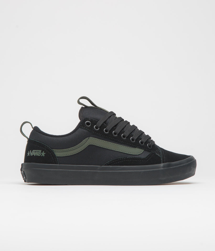 Vans Skate Old Skool 36+ Shoes - (Atiba) Black / Dark Green