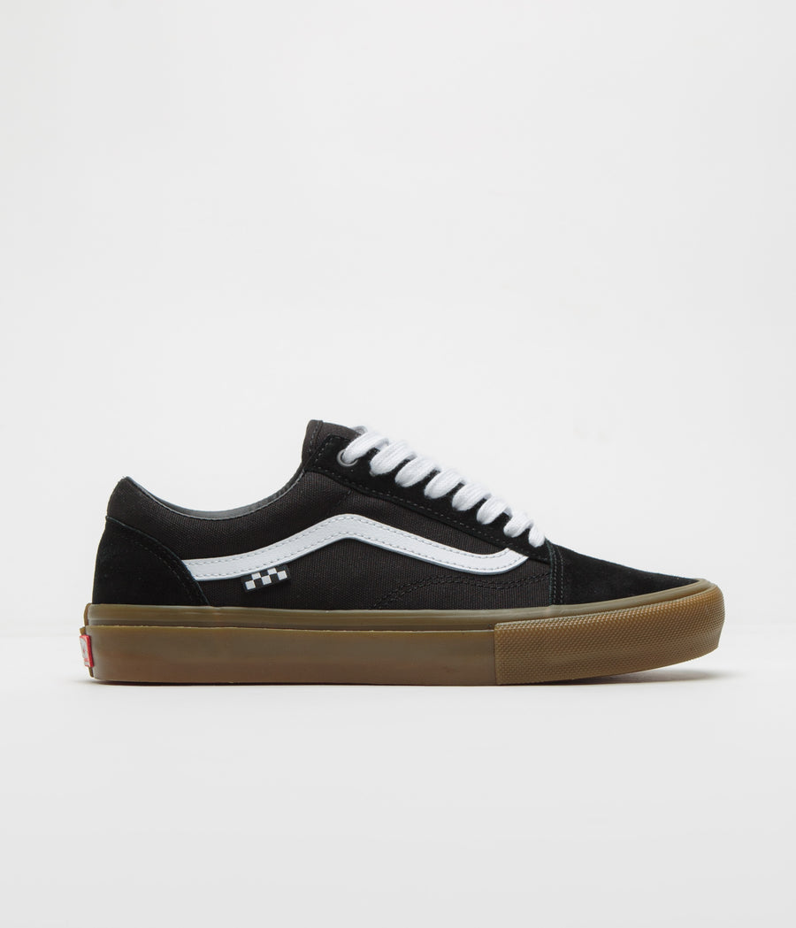 Vans Skate Old Skool Shoes in Black and Gum