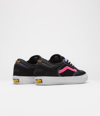 Vans Skate Rowley Shoes - Black / Pink
