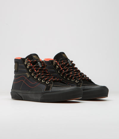 Vans x Spitfire Skate Sk8-Hi Reissue Shoes - Black / Flame