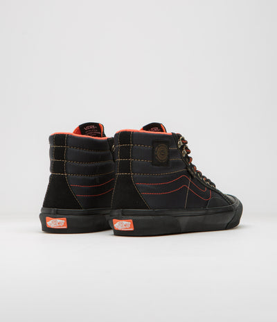 Vans x Spitfire Skate Sk8-Hi Reissue Shoes - Black / Flame