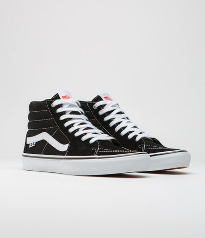 Vans Skate SK8-Hi Shoes in Black and White