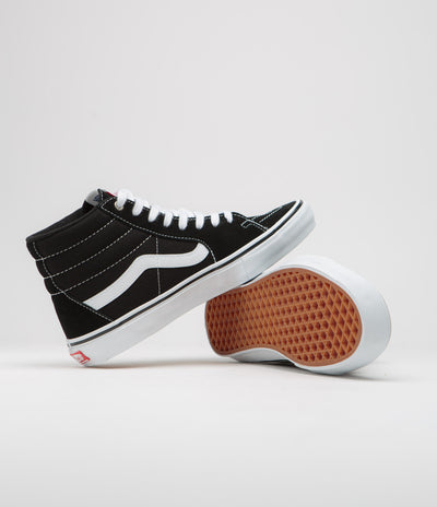 Vans Skate SK8-Hi Shoes in Black and White