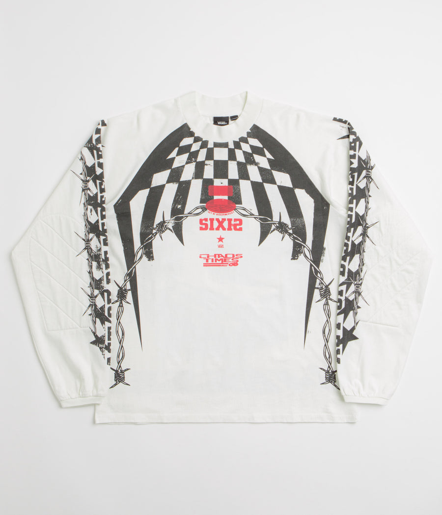 Vans x SlamJam AOD Hazard Long Sleeve T-Shirt - White