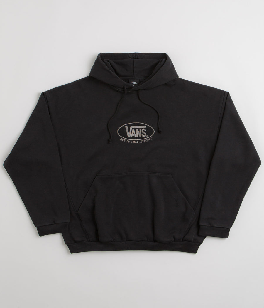 Vans x SlamJam AOD Oval Logo Hoodie - Washed Black