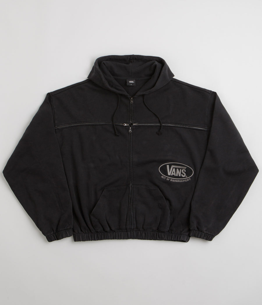 Vans x SlamJam AOD T Zipped Hoodie - Washed Black
