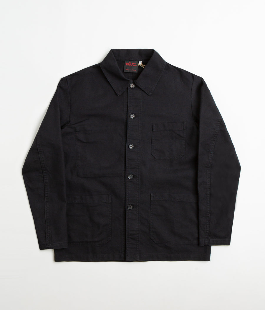 Vetra No.4 Organic Workwear Jacket - Washed Black