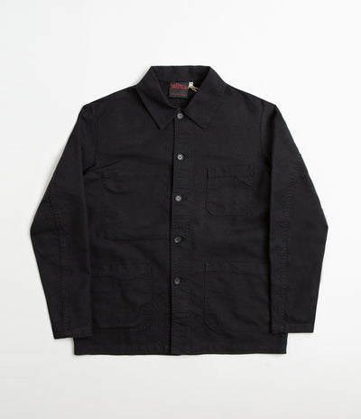 Vetra No.4 Organic Workwear Jacket - Washed Black