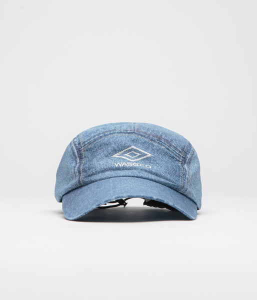 Wasted Paris x Umbro Trompe L'Oeil Track Cap Washed Blue Flatspot