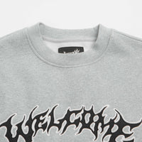 Welcome Barb Applique Crewneck Sweatshirt in Heather thumbnail
