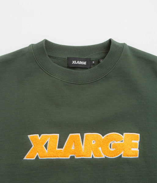 完売必須 XLARGE CHENILLE LOGO CREWNECK SWEATSHIRT 重量感◎ XLARGE CHENILLE LOGO CREWNECK SWEATSHIRT エクストララージ