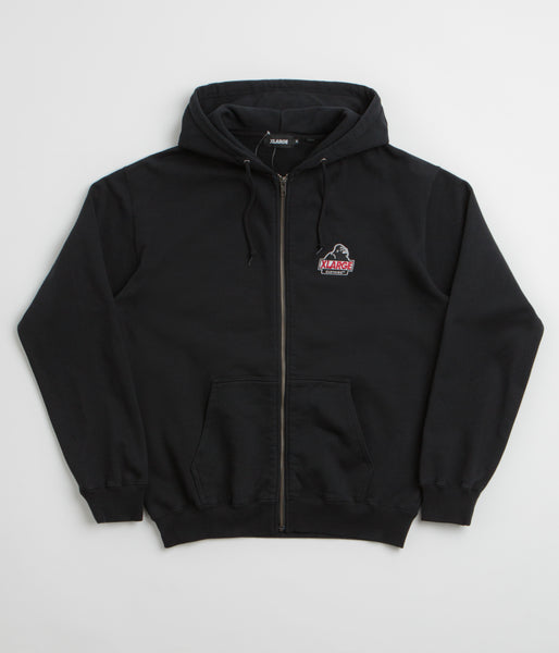 XLarge Slanted OG Full Zip Hoodie - Black / Black | Flatspot