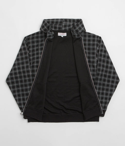Yardsale Check Waffle Full Zip Hoodie - Black | Flatspot Yardsale Check Waffle Full Zip Hoodie - Black | Flatspot