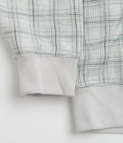 Yardsale Check Waffle Full Zip Hoodie - Grey