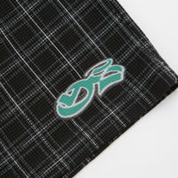 Yardsale Check Waffle Shorts - Black thumbnail