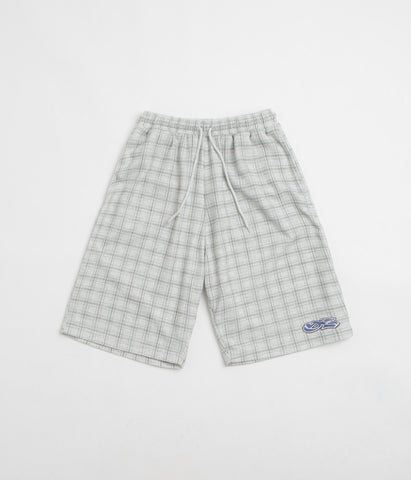 パンツ yardsale check shorts Yardsale Check Waffle Shorts - Light Grey | flatspot