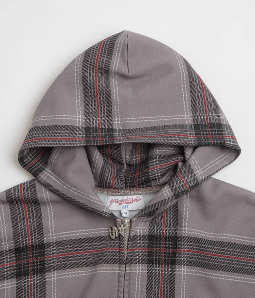 Yardsale Crib Checked Hoodie - Grey | Flatspot