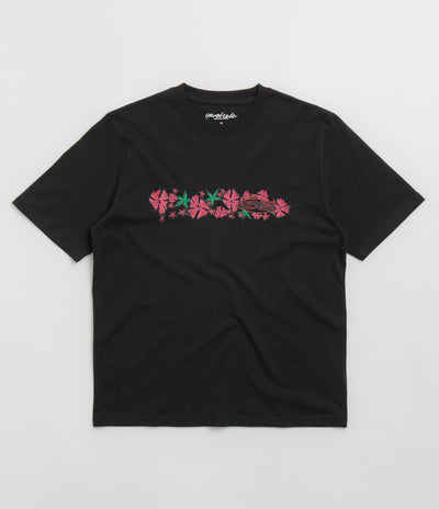 Yardsale Flower T-Shirt - Black