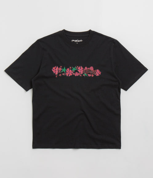 Yardsale Flower T-Shirt - Black