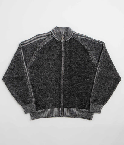 Yardsale Heathered Phantasy Full Zip Sweatshirt - Black / Stone