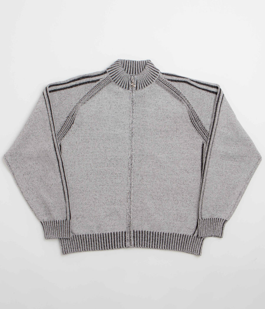 Yardsale Heathered Phantasy Full Zip Sweatshirt - Stone / Black