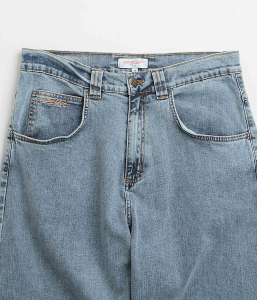 Yardsale Ivory Slub Jeans - Light Denim | flatspot