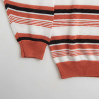 Yardsale Mirage Knit Sweatshirt - Orange / White thumbnail