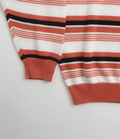 Yardsale Mirage Knit Sweatshirt - Orange / White