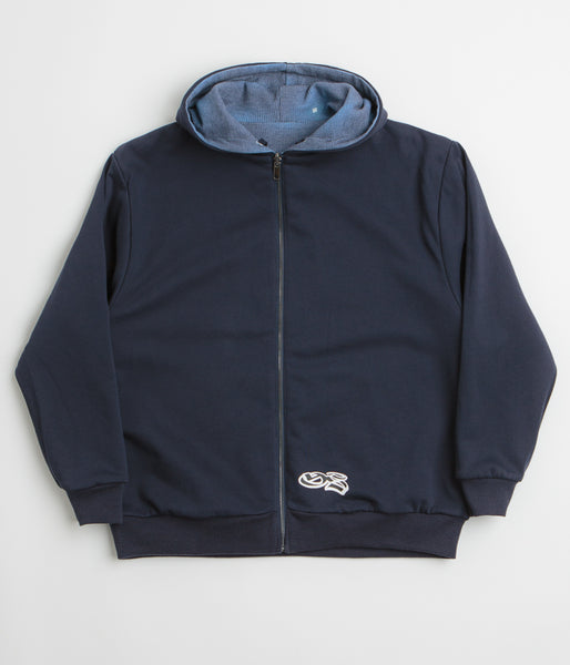 Yardsale Reversible Thermal Hoodie - Navy / Navy | Flatspot