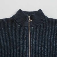 Yardsale Ripper Knit Zip Sweatshirt - Navy thumbnail