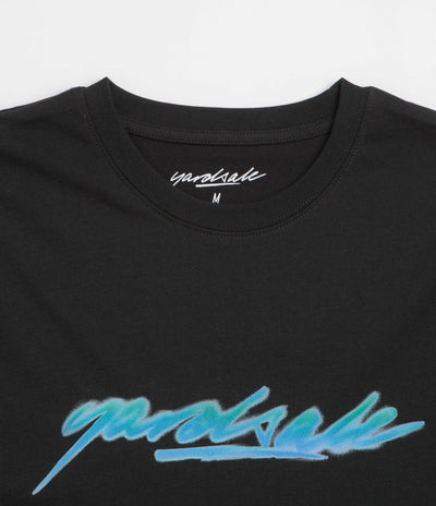 Yardsale Script Spray T-Shirt - Black