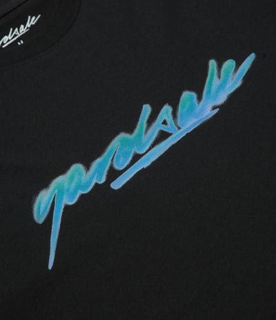 Yardsale Script Spray T-Shirt - Black
