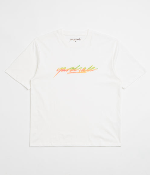 Yardsale Script Spray T-Shirt - White