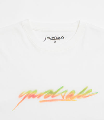 Yardsale Script Spray T-Shirt - White