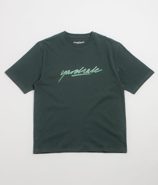 Yardsale Script T-Shirt - Green | flatspot