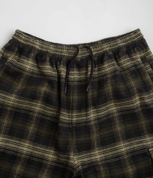 Yardsale Shoreline Plaid Shorts - Black / Grey | flatspot