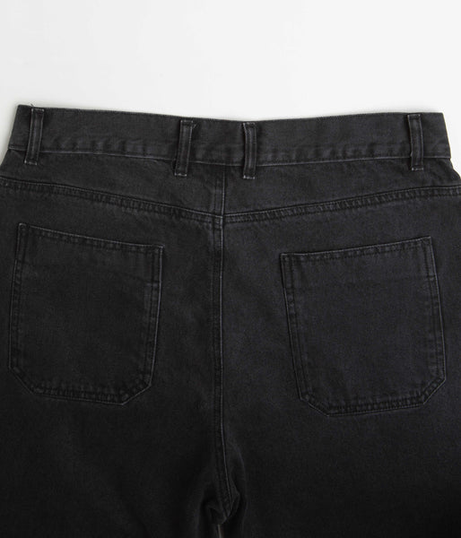Yardsale Snake Denim Shorts - Black | Flatspot