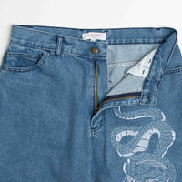 Yardsale Snake Denim Shorts - Denim thumbnail