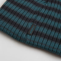 Yardsale Stripe Beanie - Green / Black thumbnail
