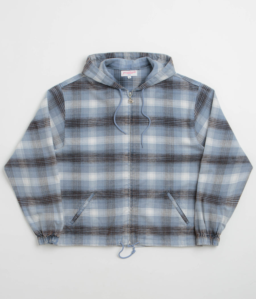 Yardsale Tartan Full-Zip Hoodie - Blue