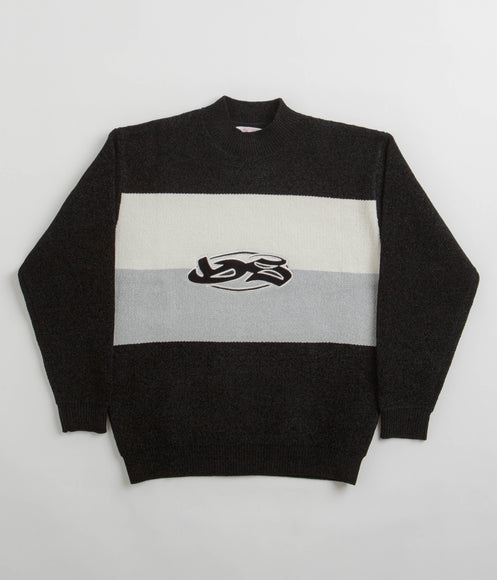 Yardsale Tri Chenille Crewneck Sweatshirt - Black / Stone