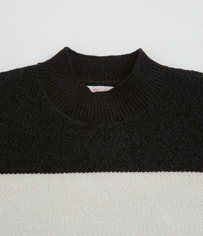 Yardsale Tri Chenille Crewneck Sweatshirt - Black / Stone