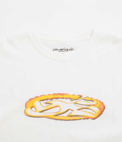 【YARDSALE】 YS FIRE TEE Tシャツ Yardsale YS Fire T-Shirt - White | Flatspot