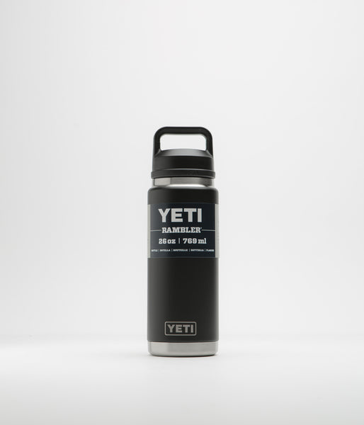 Yeti Chug Cap Rambler Bottle 26oz - Black | Flatspot