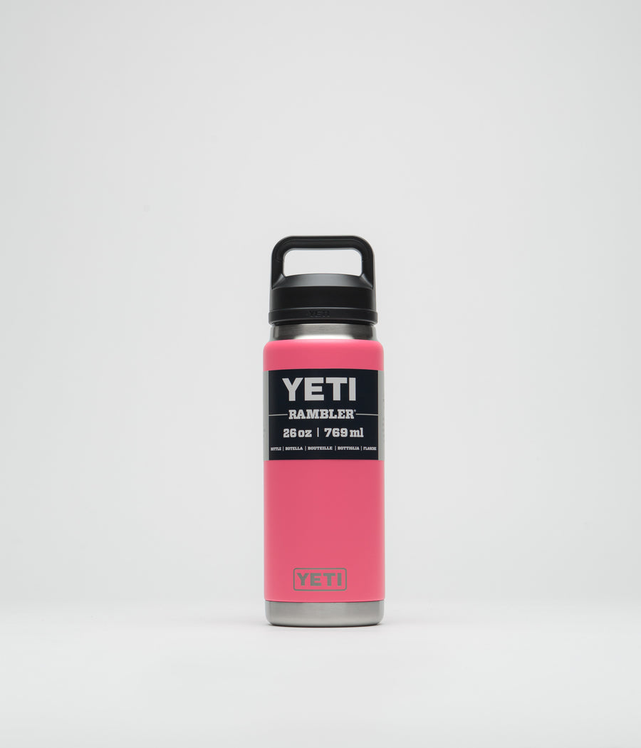 Yeti Chug Cap Rambler Bottle 26oz in Tropical Pink