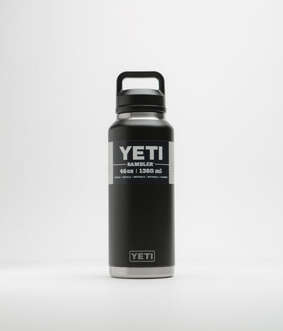 Yeti Chug Cap Rambler Bottle 46oz - Black | flatspot