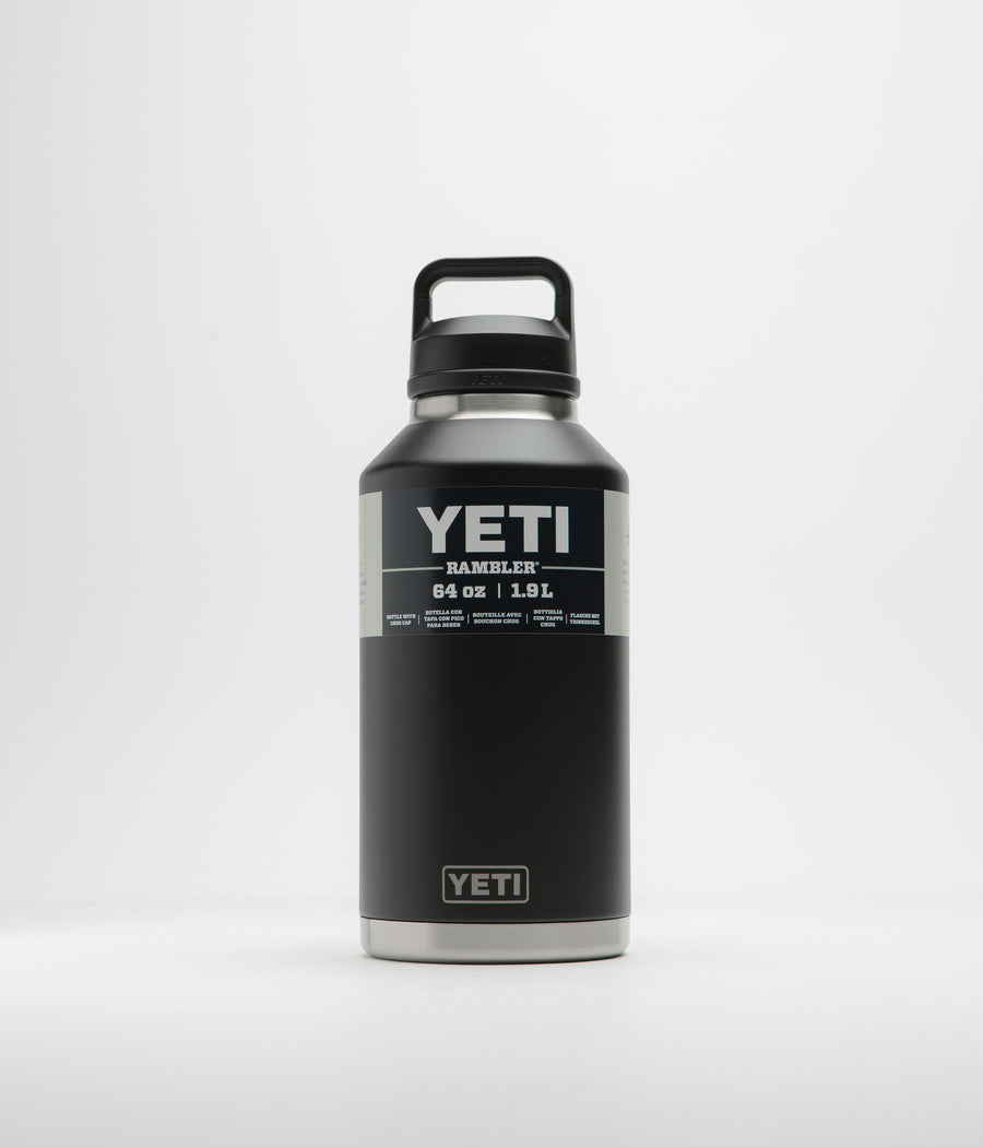 Yeti Chug Cap Rambler Bottle 64oz in Black
